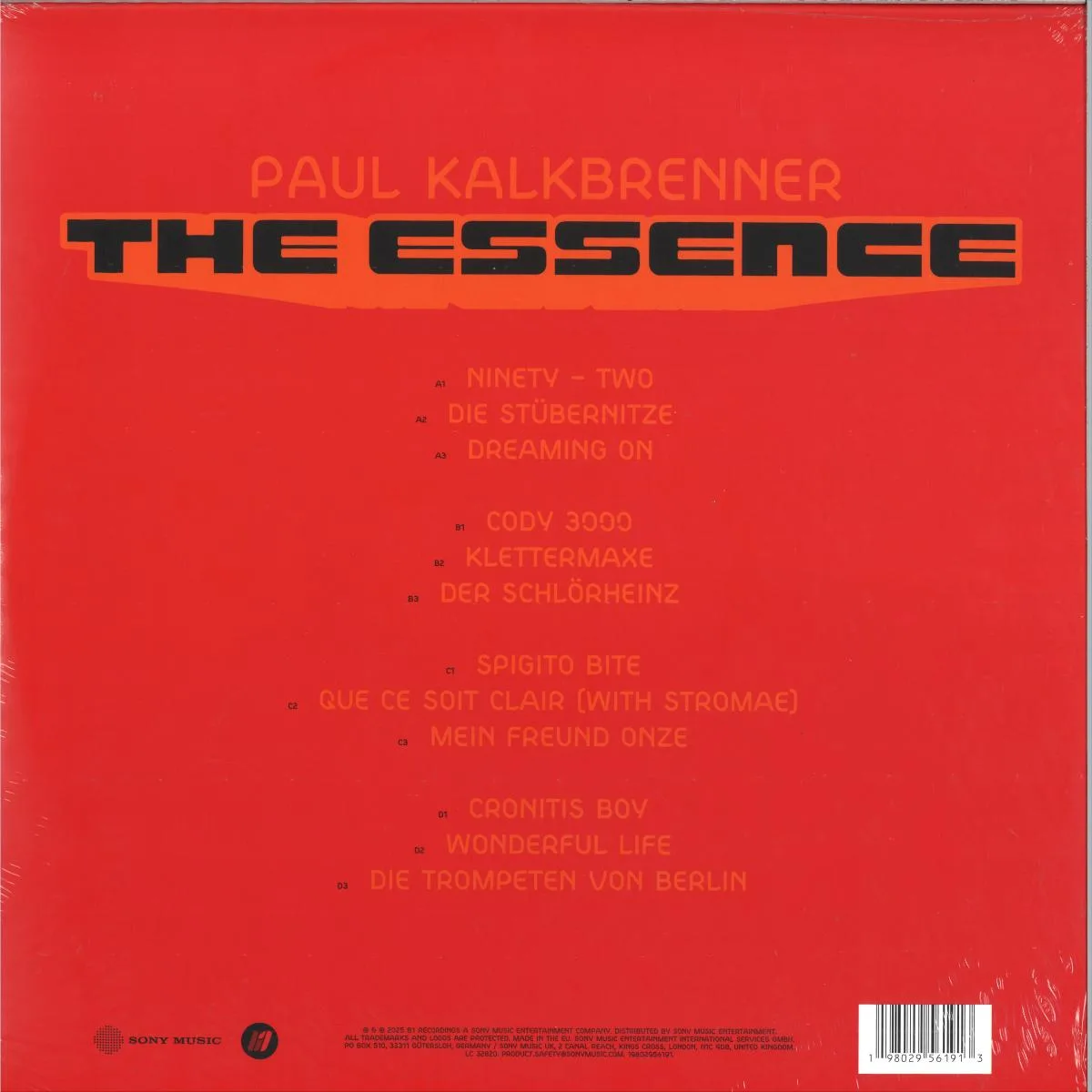 Back cover — Paul Kalkbrenner — The Essence LP 2x12"