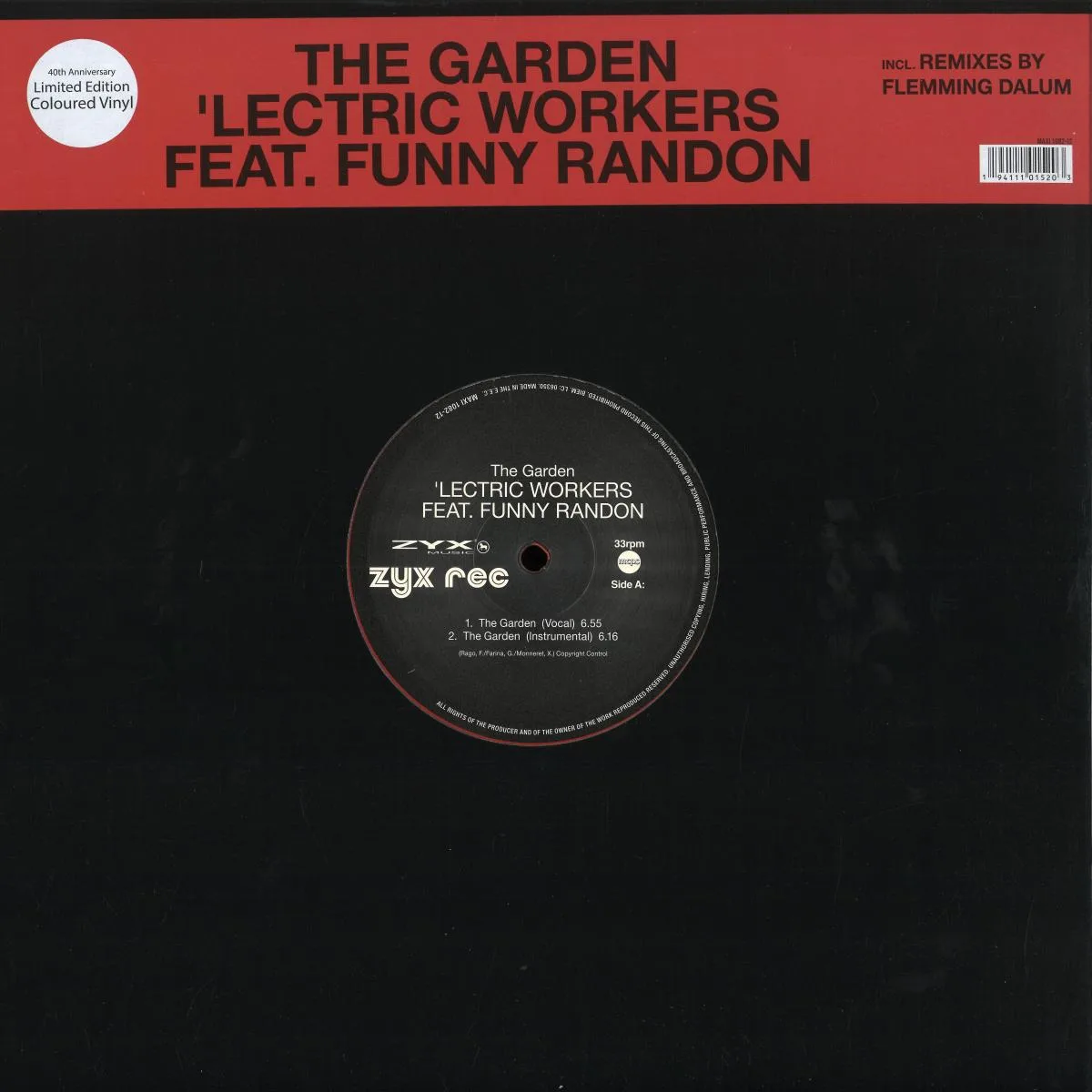 Обратная сторона обложки — 'LECTRIC WORKERS — The Garden EP