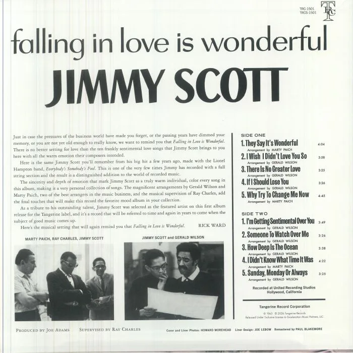 Обратная сторона обложки — Jimmy SCOTT — Falling In Love Is Wonderful (reissue)