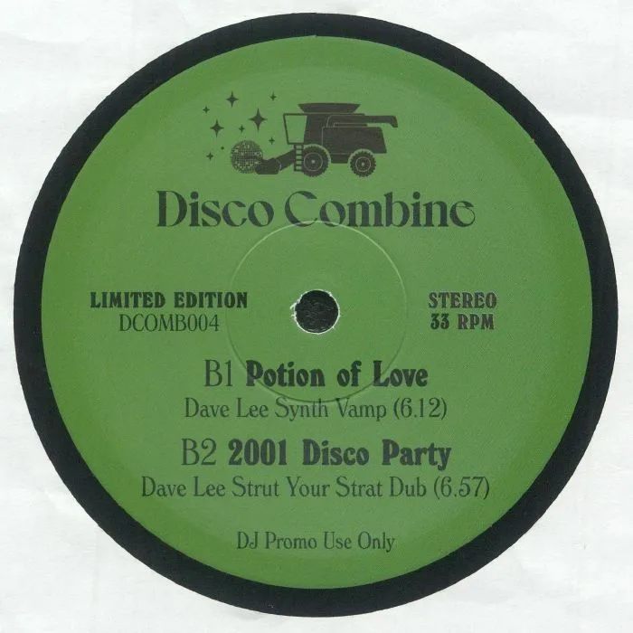 Back cover — DISCO COMBINE — 2001 Disco Party / Potion Of Love (Dave Lee mixes)