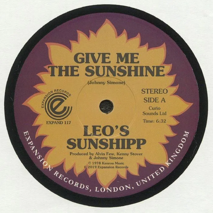Front cover — LEO'S SUNSHIPP — Give Me The Sunshine