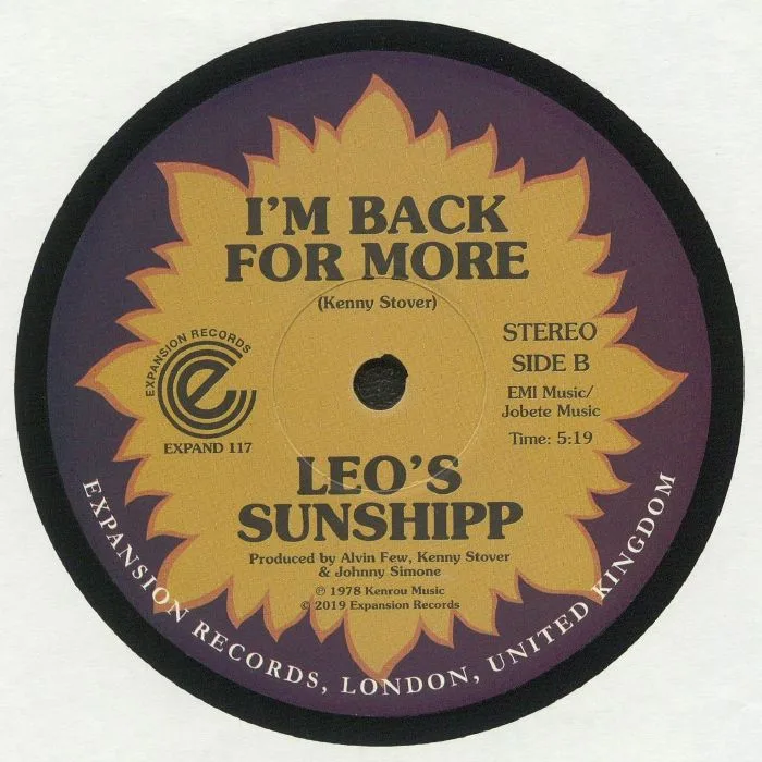 Back cover — LEO'S SUNSHIPP — Give Me The Sunshine