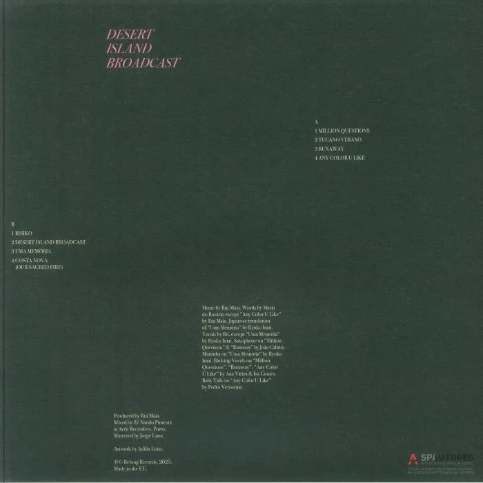 Back cover — MIRROR PEOPLE — Desert Island Broadcast