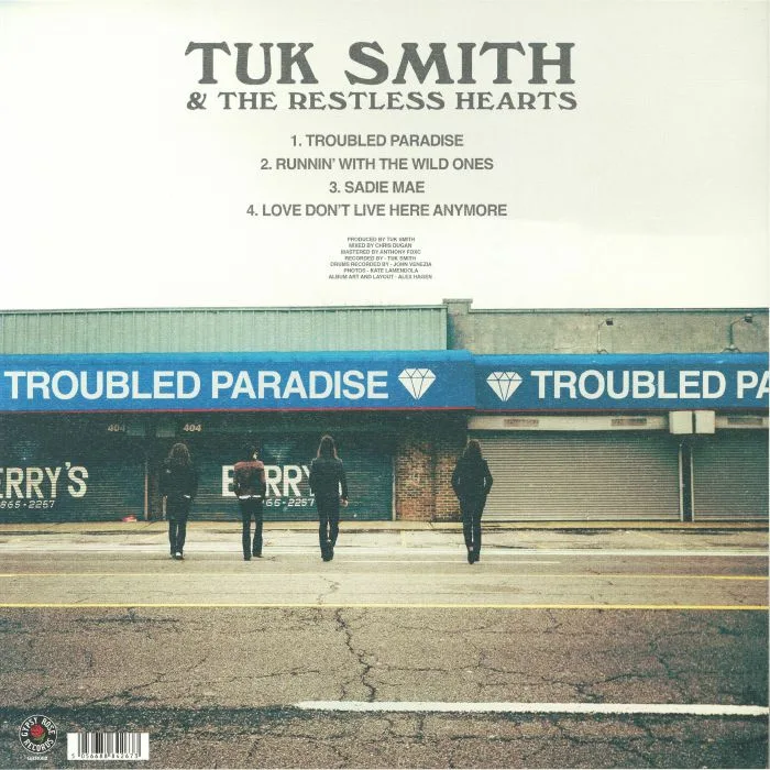 Обратная сторона обложки — Tuk SMITH & THE RESTLESS HEARTS — Troubled Paradise