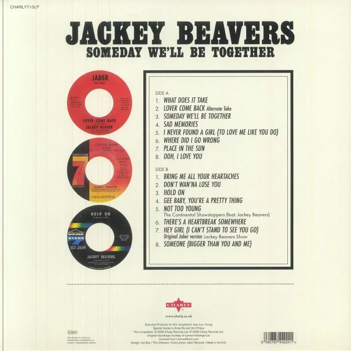 Back cover — Jackey BEAVERS — Someday We'll Be Together