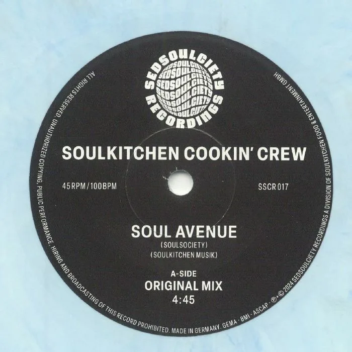 Лицевая сторона обложки — SOULKITCHEN COOKIN' CREW — Soul Avenue