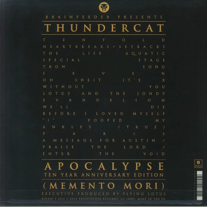 Обратная сторона обложки — THUNDERCAT — Apocalypse (10th Anniversary Edition)