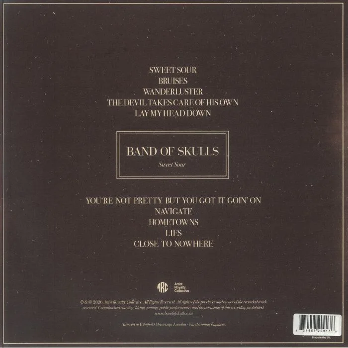 Back cover — BAND OF SKULLS — Sweet Sour (remastered)