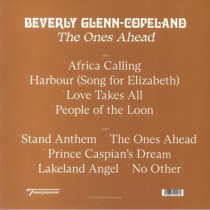 Обратная сторона обложки — Beverly GLENN COPELAND — The Ones Ahead