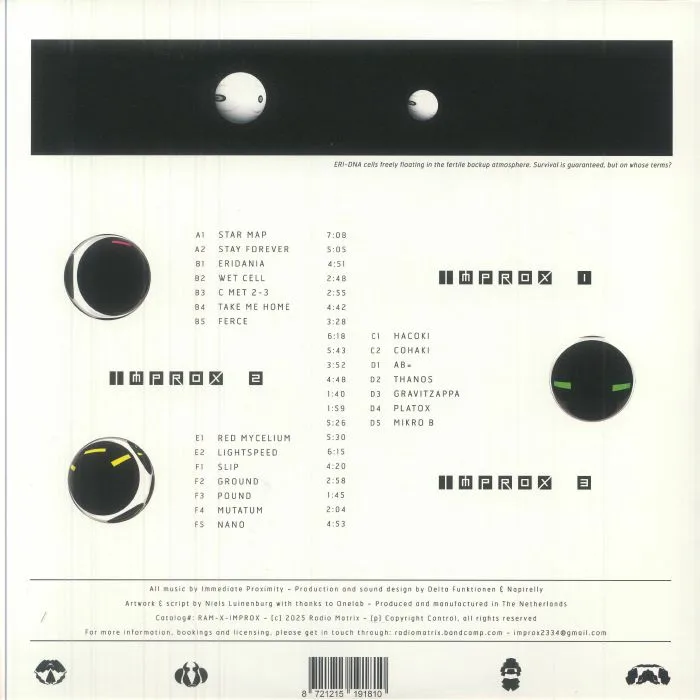 Back cover — IMMEDIATE PROXIMITY — Improx: Starlit Rebellion