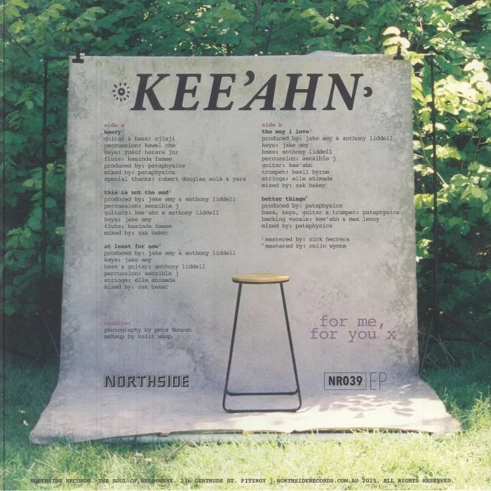 Back cover — KEE'AHN — For Me For You X