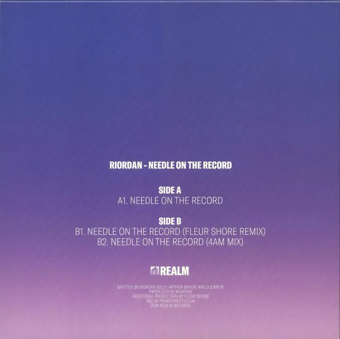 Обратная сторона обложки — RIORDAN — Needle On The Record (B-STOCK)