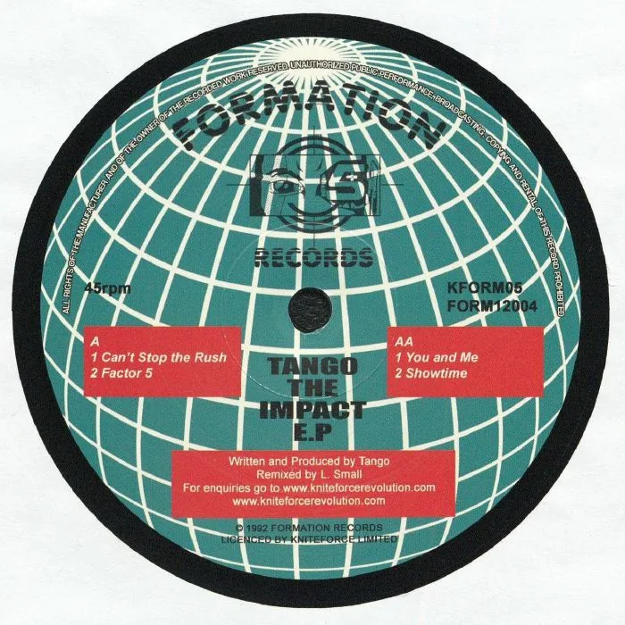 Back cover — TANGO — The Impact EP