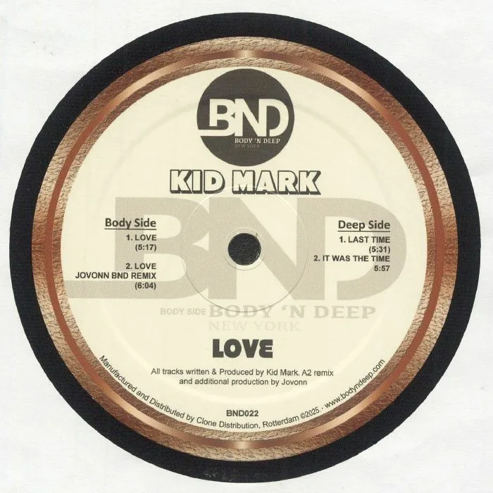 Лицевая сторона обложки — KID MARK — Love
