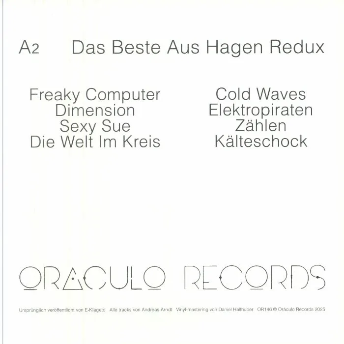 Back cover — A2 — Das Beste Aus Hagen (redux)