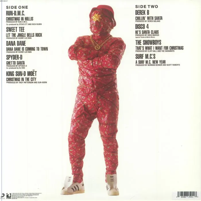 Обратная сторона обложки — VARIOUS — Christmas Rap (reissue)