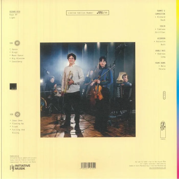 Back cover — Richard KOCH — Rays Of Light