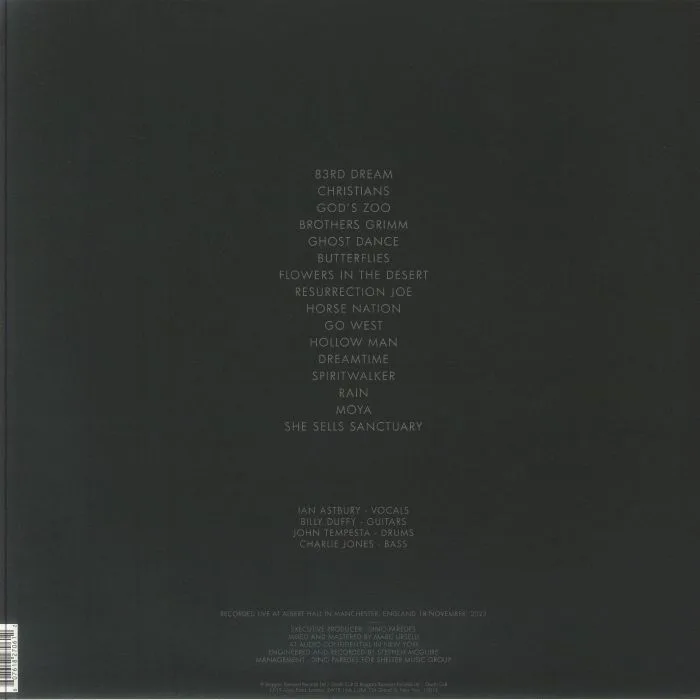 Back cover — DEATH CULT — Paradise Live
