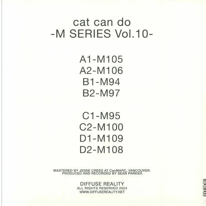 Обратная сторона обложки — CAT CAN DO — M Series Vol 10