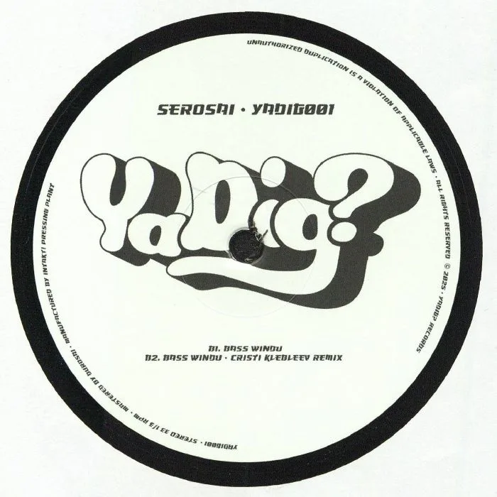 Back cover — SEROSAI — YADIG 001