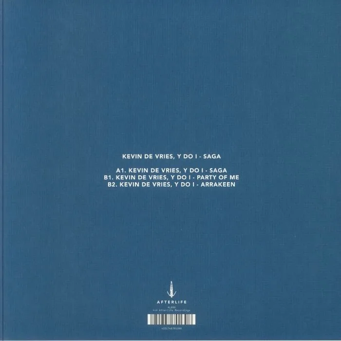 Back cover — Kevin DE VRIES / Y DO I — Saga