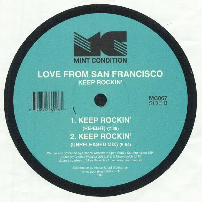 Back cover — LOVE FROM SAN FRANCISCO — Keep Rockin'