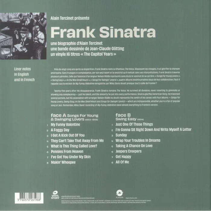 Обратная сторона обложки — Frank SINATRA — Vinyl Story