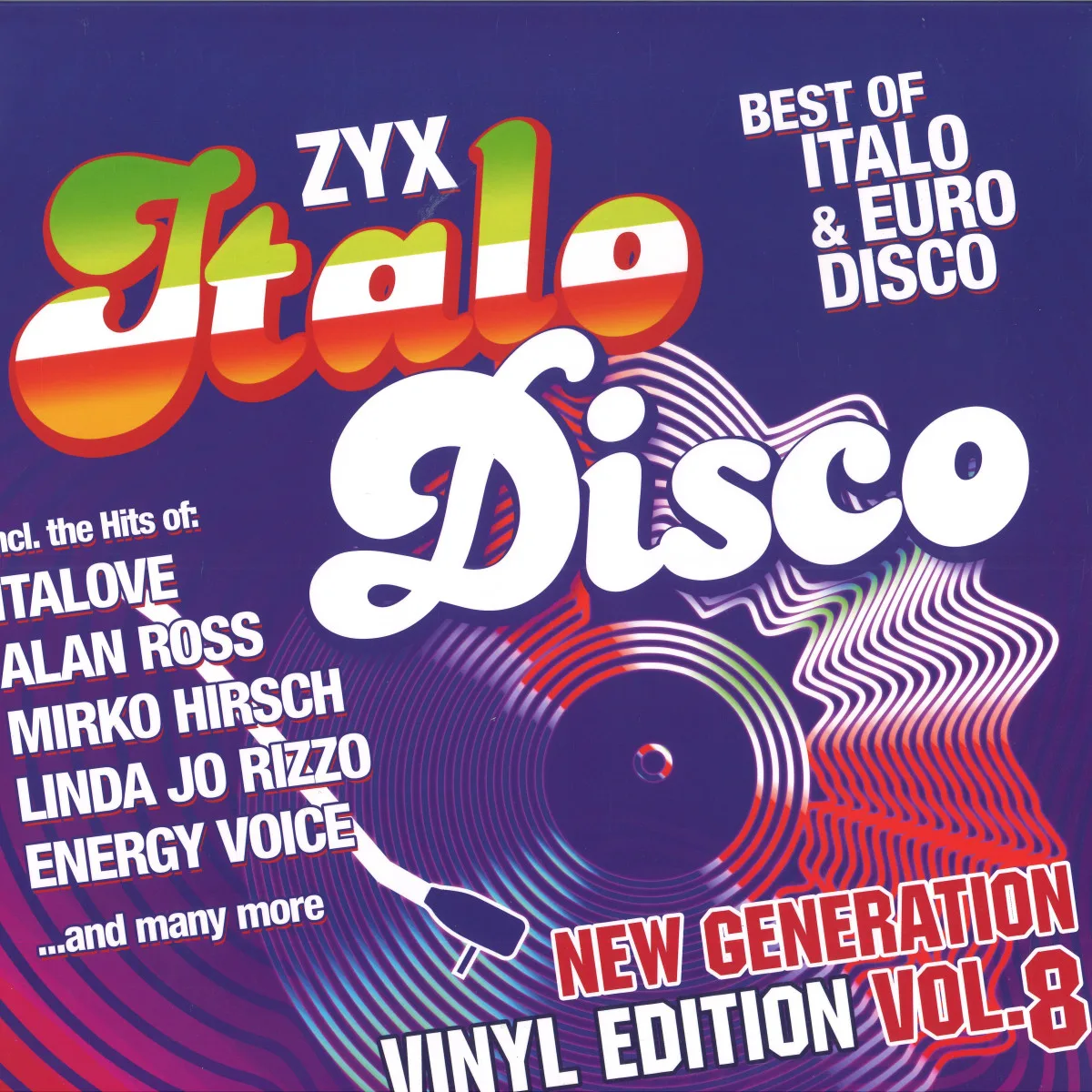 Лицевая сторона обложки — Various — ZYX Italo Disco New Generation:Vinyl Edition Vol.8