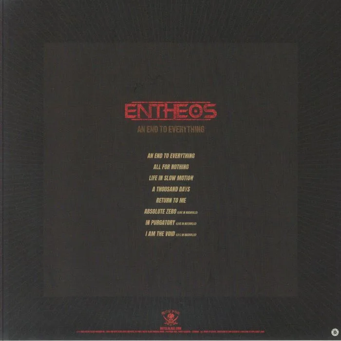 Обратная сторона обложки — ENTHEOS — An End To Everything