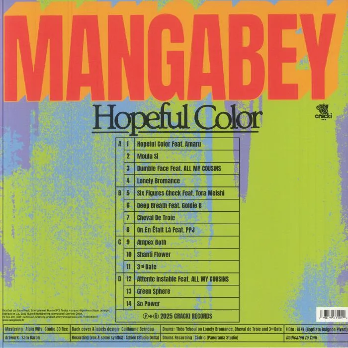Back cover — MANGABEY — Hopeful Color