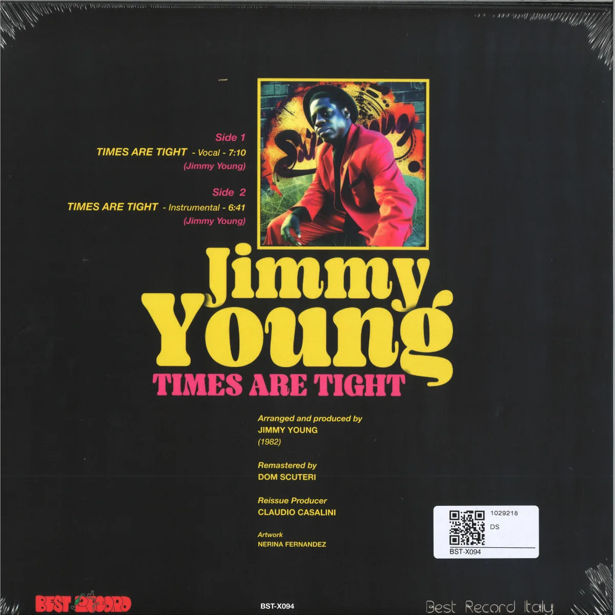 Обратная сторона обложки — Jimmy Young — Times Are Tight