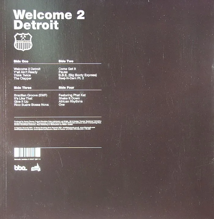 Обратная сторона обложки — JAY DEE aka J DILLA — Welcome 2 Detroit