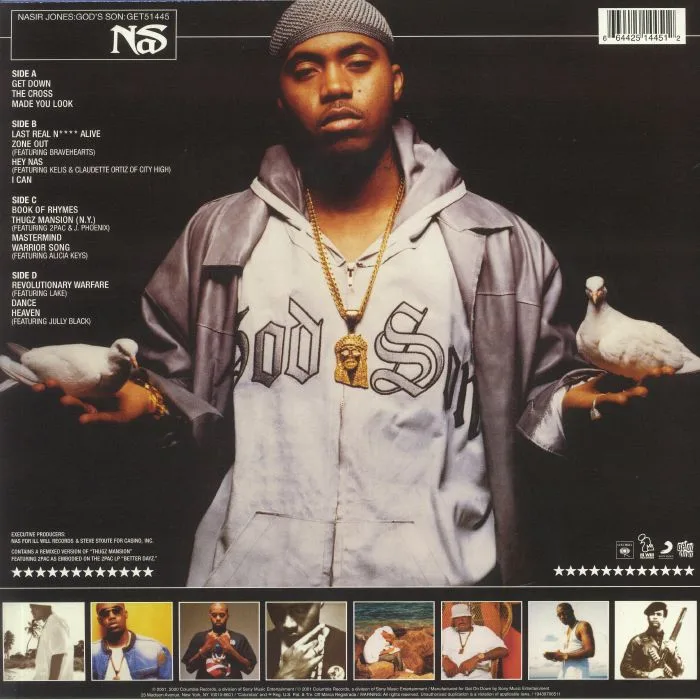 Обратная сторона обложки — NAS — God's Son (Record Store Day 2020)