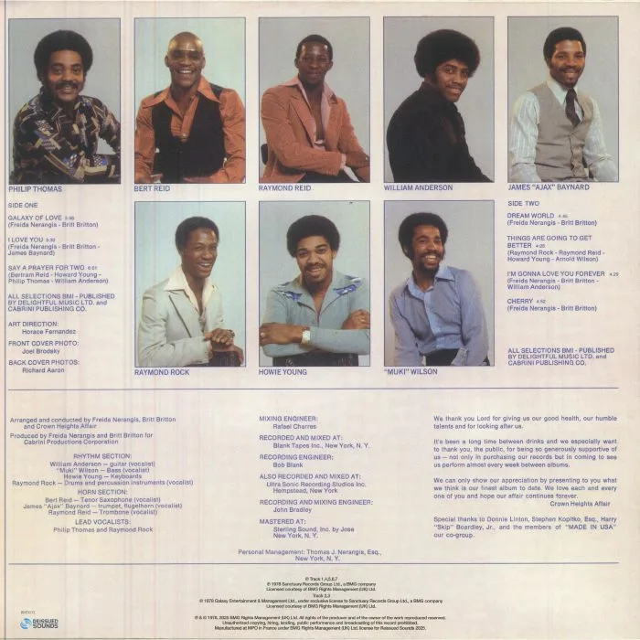Обратная сторона обложки — CROWN HEIGHTS AFFAIR — Dream World (reissue)