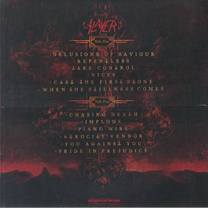 Back cover — SLAYER — Repentless (reissue)