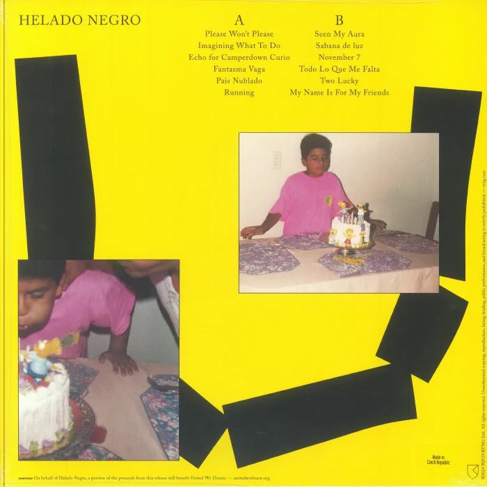 Обратная сторона обложки — HELADO NEGRO — This Is How You Smile