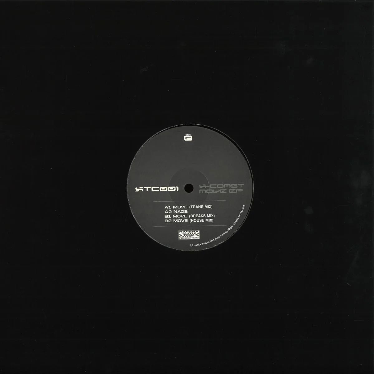 Back cover — X-Coast — Move EP