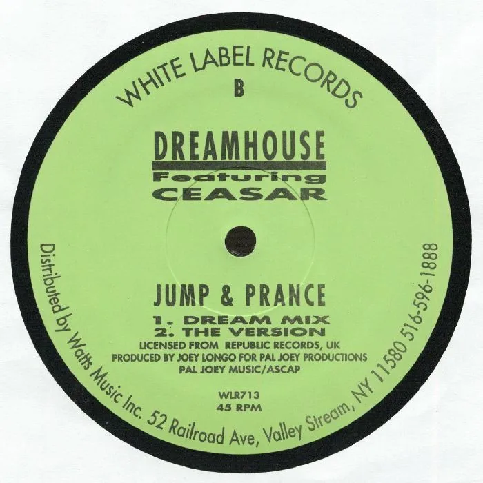 Back cover — DREAMHOUSE feat CEASAR — Jump & Prance
