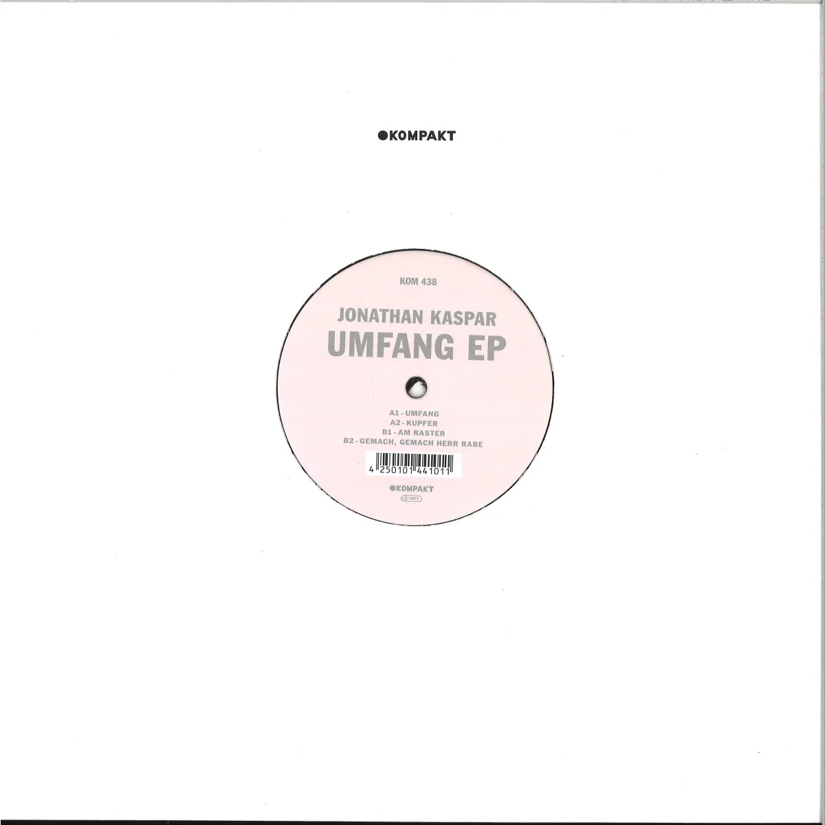 Лицевая сторона обложки — Jonathan Kaspar — Umfang EP