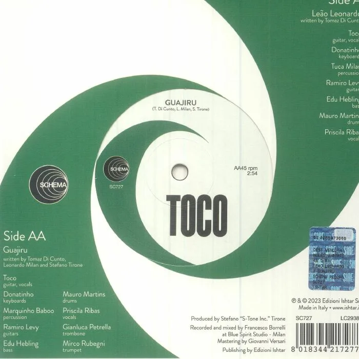 Обратная сторона обложки — TOCO — Leao Leonardo