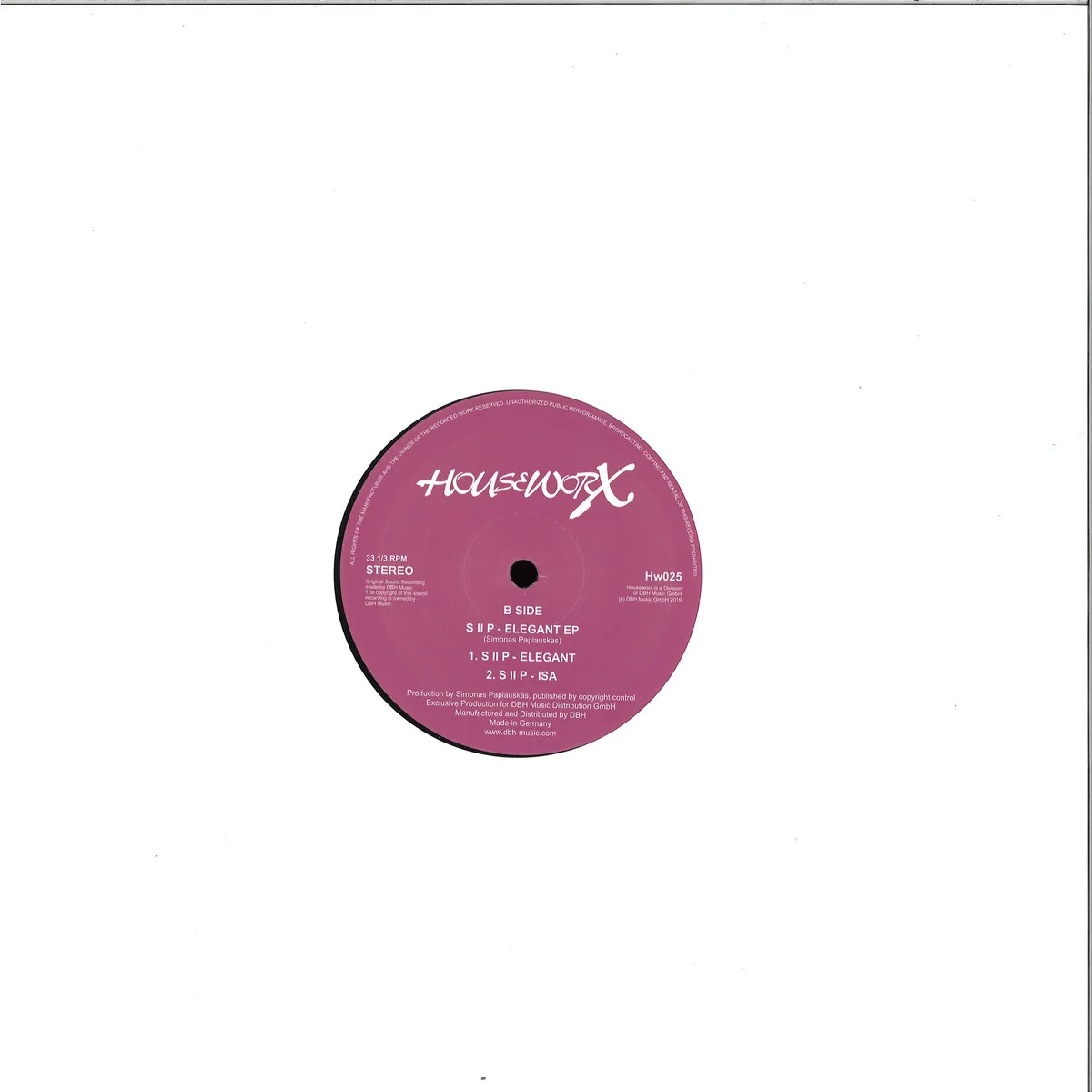 Back cover — S Ii P — Elegant Ep