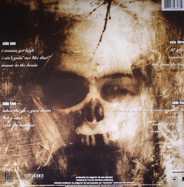 Обратная сторона обложки — CYPRESS HILL — Black Sunday (20th Anniversary Edition)