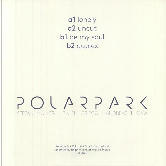 Обратная сторона обложки — POLAR PARK — EP 1