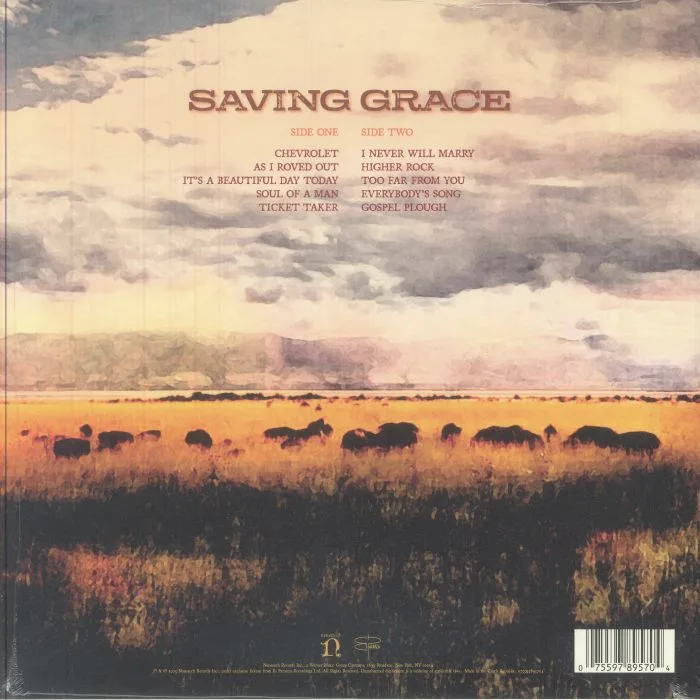 Back cover — Robert PLANT with SUZI DIAN — Saving Grace