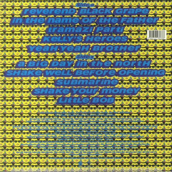 Обратная сторона обложки — BLACK GRAPE — It's Great When You're Straight Yeah (reissue)