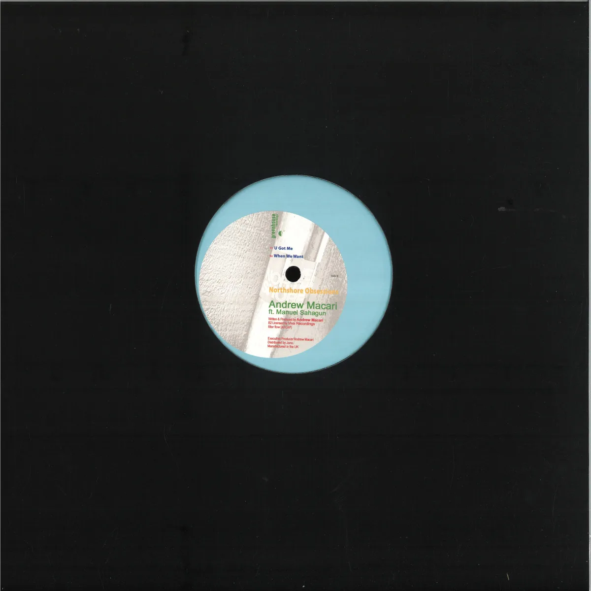 Back cover — Andrew Macari — Northshore Obsessions EP