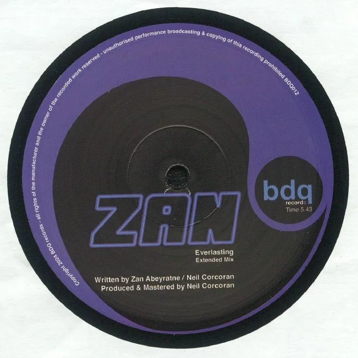 Back cover — ZAN — Everlasting