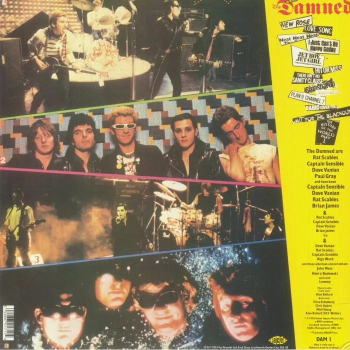 Обратная сторона обложки — The DAMNED — Another Great Record From The Damned: The Best Of The Damned (reissue)