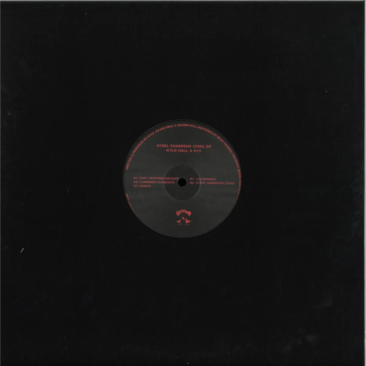 Обратная сторона обложки — Kyle Hall / K15 — Steel Sharpens Steel EP