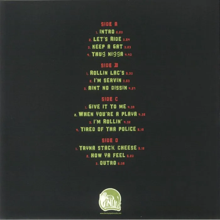 Обратная сторона обложки — GREENWADE — Somethin' 4 Tha Thugz